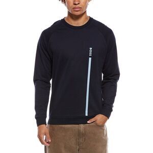 Hugo Boss Mens  Authentic Crewneck Sweatshirt, Blue